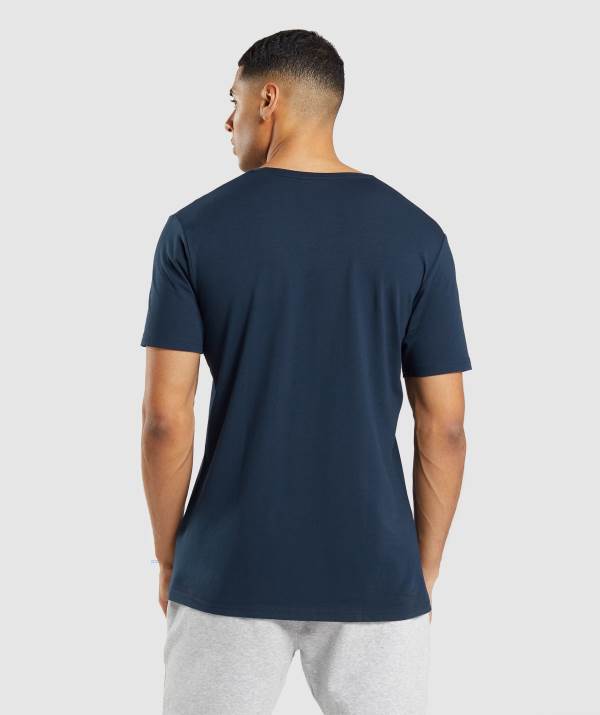 Panske Tricka Gymshark Essential Námornícka Modrá | SI3085172
